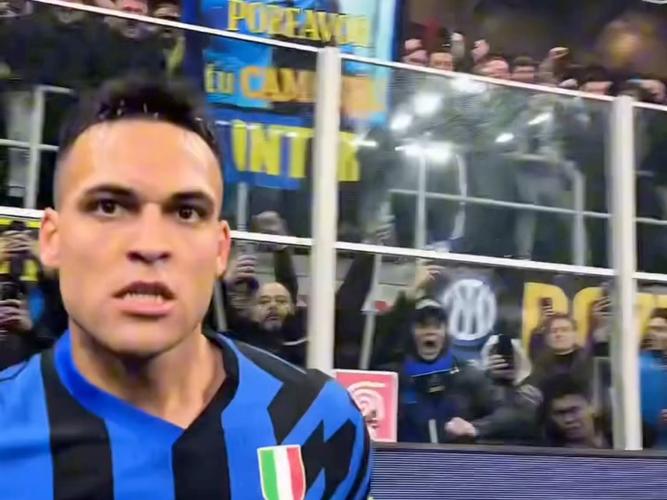 劳塔罗本场4射1正+2失良机 1越位+6对抗2成功 获评6.4分