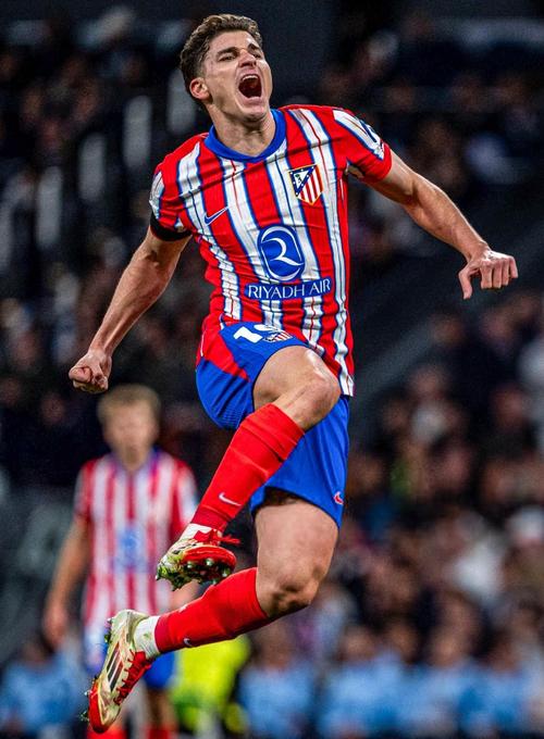 0球0助攻但送出6关键传球！西甲官方：阿尔瓦雷斯当选本场MVP